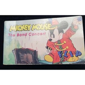Vintage DISNEY 1993 Mickey Mouse: The Band Concert Mini Flip Book‎ #7 3.5"x2"